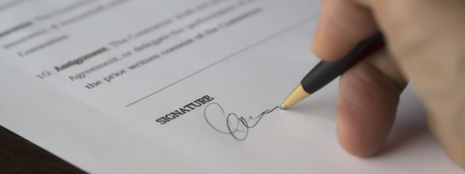 signing a listing agreement